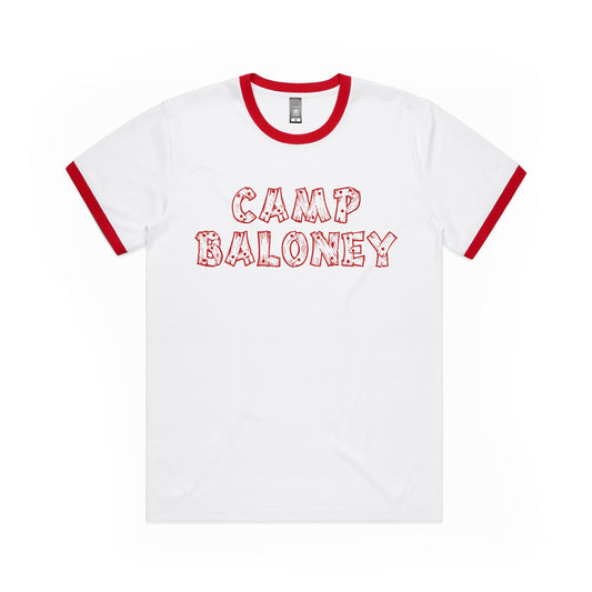 Baloney Camp Ringer Tee